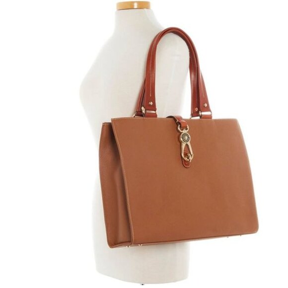 Dooney & Bourke Pebble Grain Large Logo Lock Tote 0390 - Picture 4 of 5